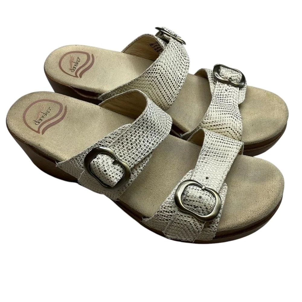 Dansko sz 41 Sophie sandals cream gold sz 11 SH393 - Picture 3 of 8